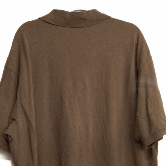 St. Johns Bay Mens Heritage Pique Polo Shirt 3XL Brown - Picture 8 of 8